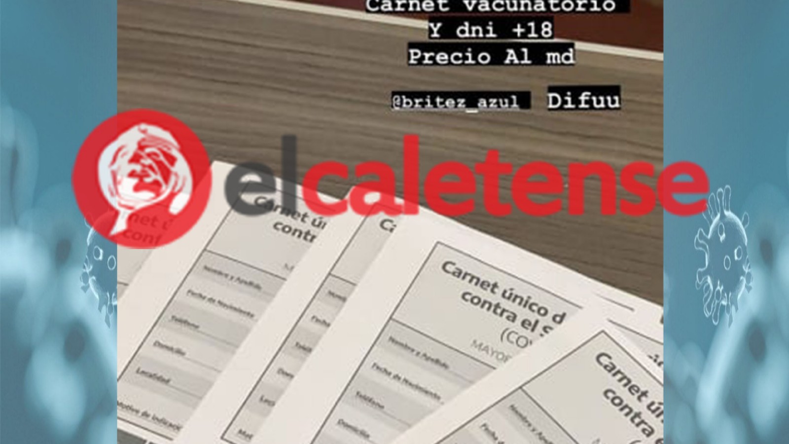 Indignante: ofrecen en Caleta Olivia carnets "truchos" de vacunación por redes sociales